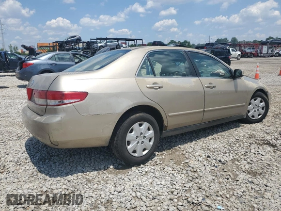 2003 Honda Accord LX with VIN 1HGCM56343A127981, listed as a Copart auction lot 63440625 with 223,060 mi miles and Salvage title. Bid and sale history available at DreamBid. Image 3.