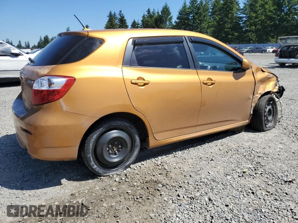 2009 Toyota Matrix S with VIN 2T1LE40E69C005921, listed as a Copart auction lot 58860675 with Not provided miles and Salvage title. Bid and sale history available at DreamBid. Image 3.
