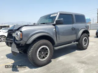 2023 Ford Bronco z VIN 1FMDE5CP9PLB46006, wystawiony jako Copart lot #58588055 z przebiegiem 37 739 mil mil oraz Szkoda całkowita • Salvage title. Historia ofert i sprzedaży dostępna na DreamBid. Obrazek 1.