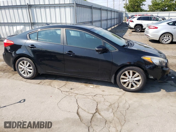 2015 Kia Forte LX with VIN KNAFX4A66F5414571, listed as a Copart auction lot 64008884 with 160,309 mi miles and Salvage Title. Bid and sale history available at carsss.com. Image 4.