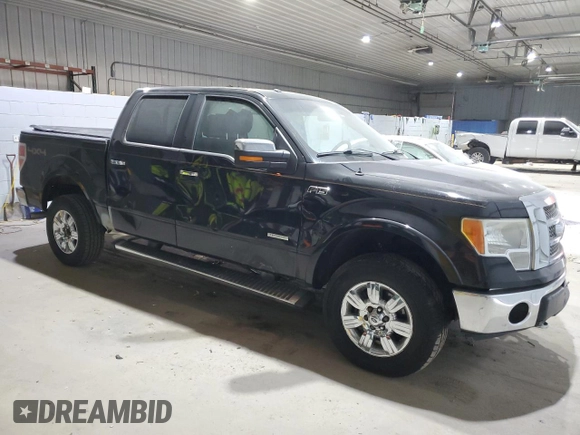 2011 Ford F-150 XLT with VIN 1FTFW1ETXBFC82438, listed as a Copart auction lot 41609085 with 235,212 mi miles and Salvage Title. Bid and sale history available at carsss.com. Image 4.