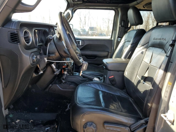 2018 Jeep Wrangler Unlimited Sahara with VIN 1C4HJXEN8JW294825, listed as a Copart auction lot 45705095 with 133,617 mi miles and Salvage Title. Bid and sale history available at carsss.com. Image 7.