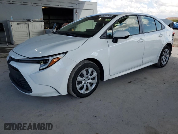2023 Toyota Corolla Hybrid LE with VIN JTDBCMFE4P3006113, listed as a Copart auction lot 50166175 with 37,075 mi miles and Salvage Title. Bid and sale history available at carsss.com. Image 1.