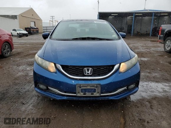 2015 Honda Civic EX-L with VIN 2HGFB2F90FH526463, listed as a Copart auction lot 52945805 with 138,646 mi miles and Salvage Title. Bid and sale history available at carsss.com. Image 5.