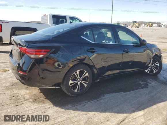 2021 Nissan Sentra SV with VIN 3N1AB8CV5MY247579, listed as a Copart auction lot 49527915 with 77,715 mi miles and Salvage Title. Bid and sale history available at DreamBid. Image 3.