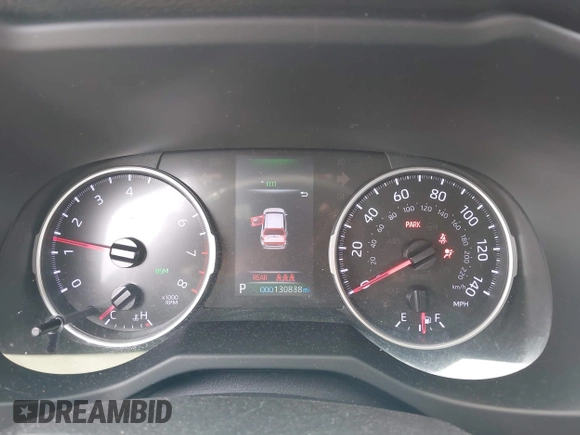 2019 Toyota RAV4 XLE with VIN JTMP1RFV2KD021348, listed as a IAAI auction lot 42198925 with 130,838 mi miles and . Bid and sale history available at DreamBid. Image 7.
