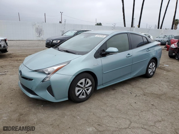 2018 Toyota Prius Two with VIN JTDKBRFU9J3584321, listed as a Copart auction lot 53243105 with 98,068 mi miles and Salvage Title. Bid and sale history available at carsss.com. Image 1.