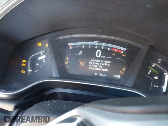 2019 Honda CR-V EX-L with VIN 2HKRW2H80KH643675, listed as a IAAI auction lot 41396375 with 101,296 mi miles and . Bid and sale history available at carsss.com. Image 7.
