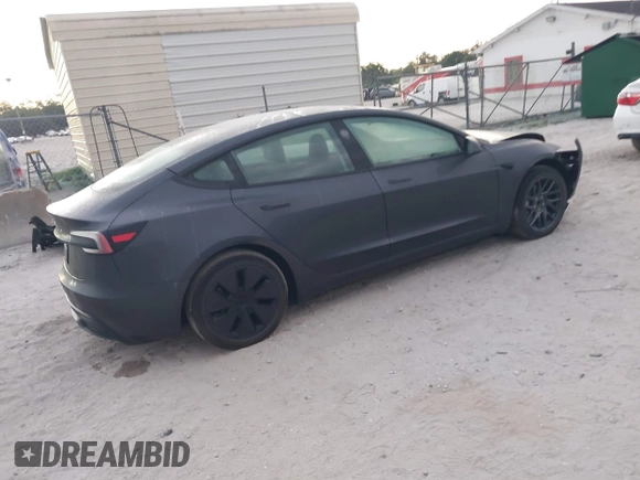 2024 Tesla Model 3 with VIN 5YJ3E1EA0RF748588, listed as a IAAI auction lot 41900733 with 2,547 mi miles. Bid and sale history available at carsss.com. Image 4.
