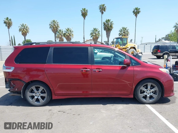 2017 Toyota Sienna SE with VIN 5TDXZ3DC6HS808999, listed as a IAAI auction lot 42111614 with 107,781 mi miles and . Bid and sale history available at DreamBid. Image 14.