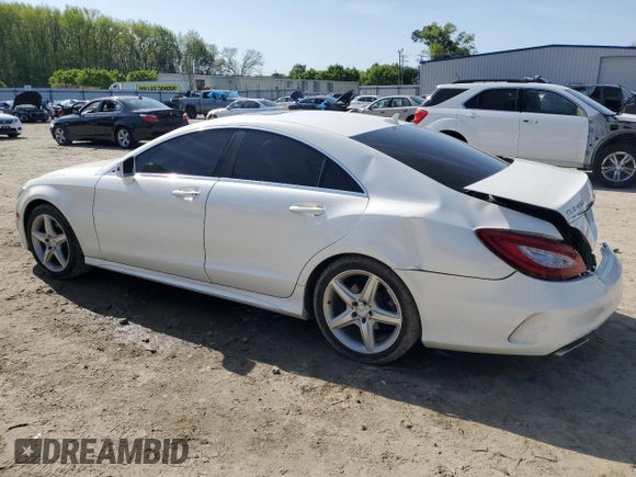 2016 Mercedes-Benz CLS 400 with VIN WDDLJ6FB2GA168531, listed as a Copart auction lot 52477305 with 113,716 mi miles and Salvage title. Bid and sale history available at DreamBid. Image 2.