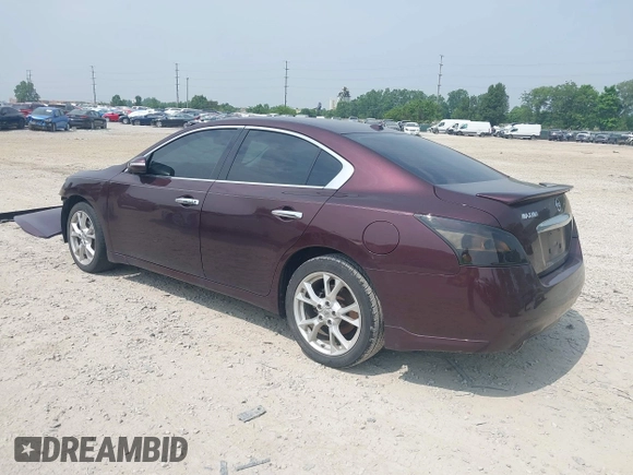 2014 Nissan Maxima SV with VIN 1N4AA5AP5EC443931, listed as a IAAI auction lot 42492588 with 142,591 mi miles and . Bid and sale history available at DreamBid. Image 3.