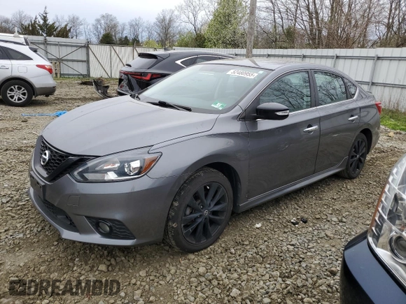 2018 Nissan Sentra S with VIN 3N1AB7AP4JY282981, listed as a Copart auction lot 52480955 with 57,217 mi miles and Salvage Title. Bid and sale history available at DreamBid. Image 1.
