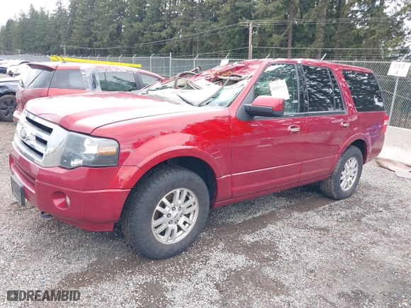 2014 Ford Expedition Limited with VIN 1FMJU2A54EEF03633, listed as a IAAI auction lot 41693549 with 118,424 mi miles. Bid and sale history available at carsss.com. Image 17.