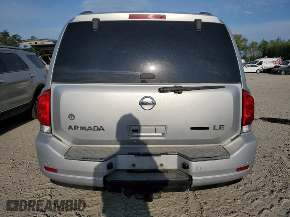 2009 Nissan Armada LE z VIN 5N1BA08C99N601407, wystawiony jako Copart lot #53129625 z przebiegiem 270 739 mil mil oraz Czysty tytuł • Clean title. Historia ofert i sprzedaży dostępna na DreamBid. Obrazek 6.