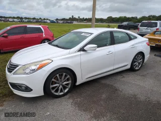 2016 Hyundai Azera with VIN KMHFG4JG3GA549216, listed as a Copart auction lot 75050064 with 0 mi miles and Salvage Title. Bid and sale history available at carsss.com. Image 1.