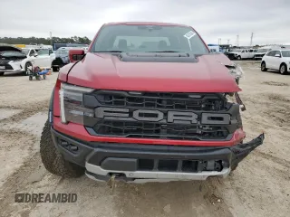 2024 Ford F-150 Raptor with VIN 1FTFW1RG6RFB13248, listed as a Copart auction lot 45015545 with 12,581 mi miles and Salvage Title. Bid and sale history available at DreamBid. Image 5.
