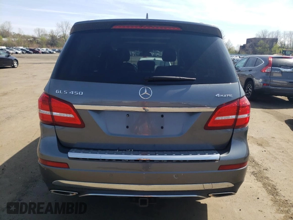 2018 Mercedes-Benz GLS 450 with VIN 4JGDF6EE1JB182610, listed as a Copart auction lot 53777445 with 54,763 mi miles and Salvage Title. Bid and sale history available at DreamBid. Image 6.