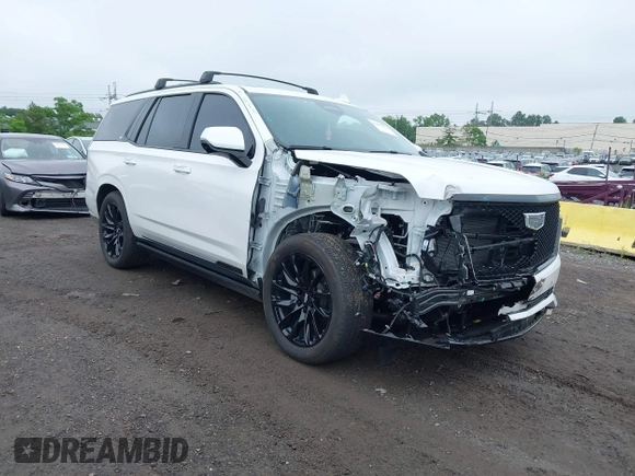 2024 Cadillac Escalade 4WD Sport Platinum with VIN 1GYS4GKL2RR140583, listed as a IAAI auction lot 42497577 with 9,887 mi miles and . Bid and sale history available at DreamBid. Image 1.