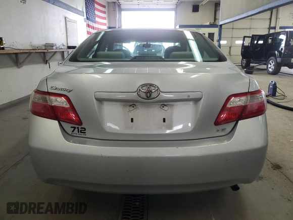 2007 Toyota Camry CE with VIN 4T1BE46K67U128848, listed as a Copart auction lot 46835995 with 107,889 mi miles and Salvage Title. Bid and sale history available at carsss.com. Image 6.