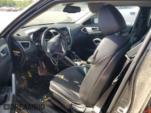 2012 Hyundai Veloster w/Black Int with VIN KMHTC6AD4CU061160, listed as a Copart auction lot 54139415 with 124,468 mi miles and Clean title. Bid and sale history available at DreamBid. Image 8.