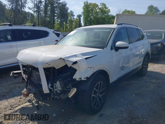 2021 Volkswagen Tiguan SE with VIN 3VV3B7AX7MM080266, listed as a IAAI auction lot 42062147 with 66,786 mi miles and . Bid and sale history available at DreamBid. Image 16.