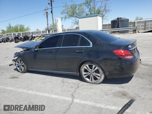 2017 Mercedes-Benz C 300 with VIN 55SWF4JBXHU233055, listed as a Copart auction lot 55277195 with Not provided miles and Salvage title. Bid and sale history available at DreamBid. Image 2.