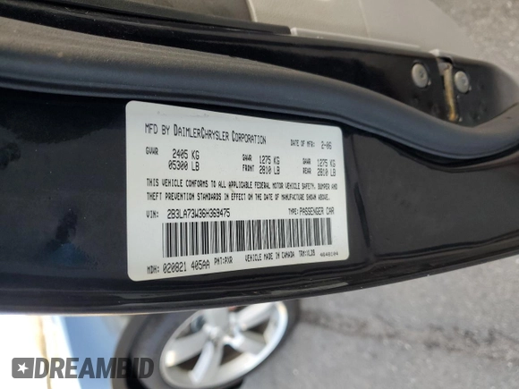 2006 Dodge Charger SRT-8 with VIN 2B3LA73W36H369475, listed as a Copart auction lot 43774705 with 130,495 mi miles and Salvage Title. Bid and sale history available at DreamBid. Image 14.