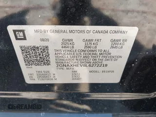 2020 Chevrolet Equinox LS z VIN 2GNAXHEV8L6272219, wystawiony jako IAAI lot #42190880 z przebiegiem 135 672 mil mil oraz . Historia ofert i sprzedaży dostępna na DreamBid. Obrazek 9.