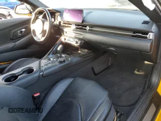 2020 Toyota GR Supra 3.0 with VIN WZ1DB4C09LW027621, listed as a Copart auction lot 41928615 with 0 mi miles and Salvage Title. Bid and sale history available at carsss.com. Image 8.