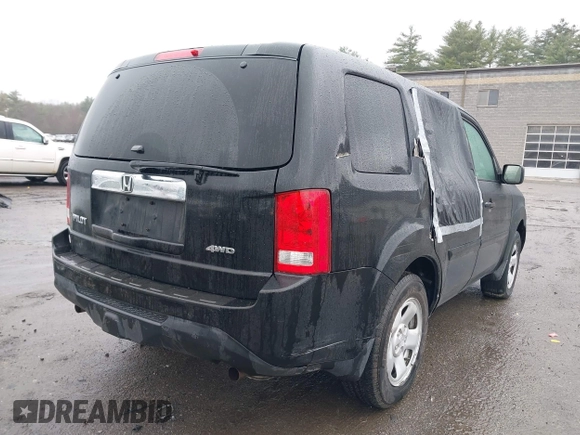 2012 Honda Pilot LX with VIN 5FNYF4H27CB038765, listed as a IAAI auction lot 41963157 with 209,965 mi miles and . Bid and sale history available at carsss.com. Image 4.