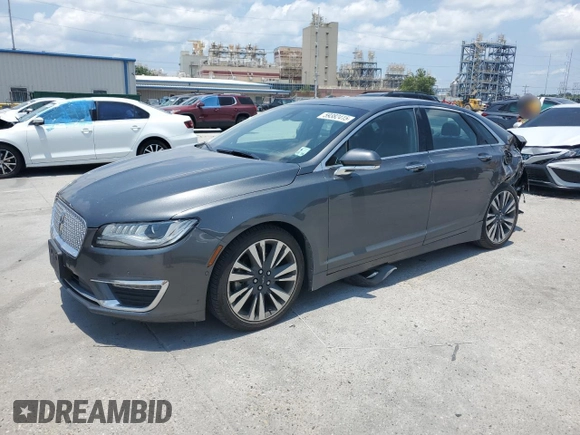 2019 Lincoln MKZ Reserve II with VIN 3LN6L5E93KR617686, listed as a Copart auction lot 59382415 with 53,562 mi miles and Salvage title. Bid and sale history available at DreamBid. Image 1.