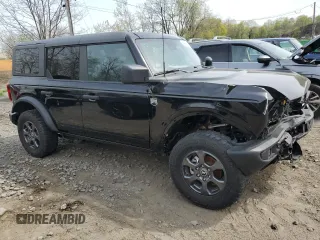 2023 Ford Bronco with VIN 1FMDE5BH2PLB27629, listed as a Copart auction lot 54882815 with 41,798 mi miles and Salvage Title. Bid and sale history available at DreamBid. Image 4.