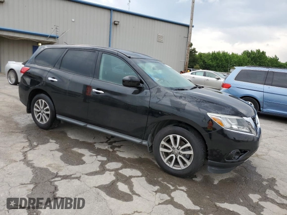 2014 Nissan Pathfinder S with VIN 5N1AR2MN1EC674574, listed as a Copart auction lot 56566035 with 183,977 mi miles and Salvage title. Bid and sale history available at DreamBid. Image 4.