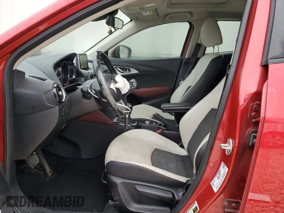 2017 Mazda CX-3 Grand Touring z VIN JM1DKFD79H0162503, wystawiony jako Copart lot #44717205 z przebiegiem 102 013 mil mil oraz Szkoda całkowita • Salvage title. Historia ofert i sprzedaży dostępna na DreamBid. Obrazek 7.