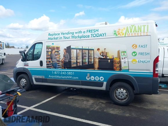 2017 Ram ProMaster Cargo with VIN 3C6URVHG7HE528120, listed as a IAAI auction lot 41934076 with 153,144 mi miles and . Bid and sale history available at DreamBid. Image 14.