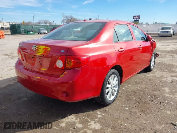 2010 Toyota Corolla with VIN 2T1BU4EE3AC407424, listed as a IAAI auction lot 41655603 with 109,617 mi miles. Bid and sale history available at carsss.com. Image 4.