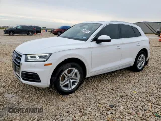 2018 Audi Q5 Premium Plus z VIN WA1BNAFY1J2182353, wystawiony jako Copart lot #58985335 z przebiegiem 52 367 mil mil oraz Szkoda całkowita • Salvage title. Historia ofert i sprzedaży dostępna na DreamBid. Obrazek 1.