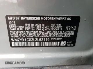 2020 MINI Countryman Cooper S with VIN WMZYX1C03L3L52119, listed as a Copart auction lot 65208934 with 26,917 mi miles and Salvage Title. Bid and sale history available at carsss.com. Image 14.