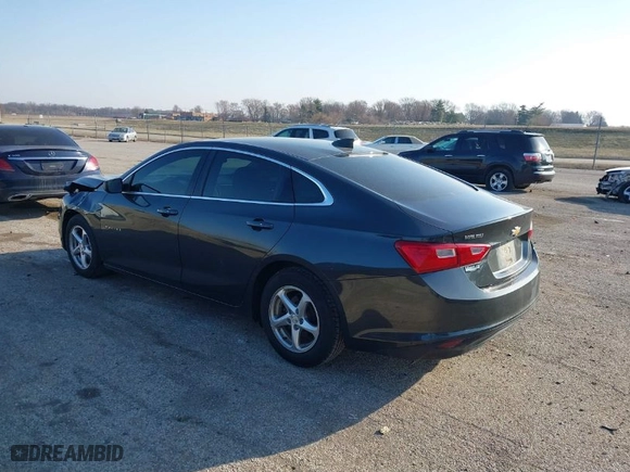 2017 Chevrolet Malibu LS with VIN 1G1ZB5ST5HF217468, listed as a IAAI auction lot 41794295 with 192,048 mi miles. Bid and sale history available at carsss.com. Image 3.