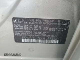 2010 BMW X5 35d with VIN 5UXFF0C5XALT75361, listed as a Copart auction lot 57640615 with 156,784 mi miles and Salvage title. Bid and sale history available at DreamBid. Image 13.