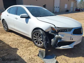 2018 Acura TLX with VIN 19UUB1F32JA000355, listed as a IAAI auction lot 41785280 with 120,023 mi miles. Bid and sale history available at carsss.com. Image 1.