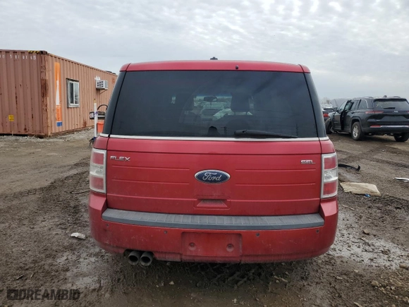 2010 Ford Flex SEL with VIN 2FMGK5CC8ABA29382, listed as a Copart auction lot 49280575 with 176,549 mi miles and Salvage Title. Bid and sale history available at carsss.com. Image 6.