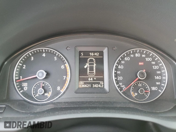 2011 Volkswagen Eos with VIN WVWAW7AH7BV004195, listed as a Copart auction lot 47486705 with 136,621 mi miles and Salvage Title. Bid and sale history available at DreamBid. Image 9.