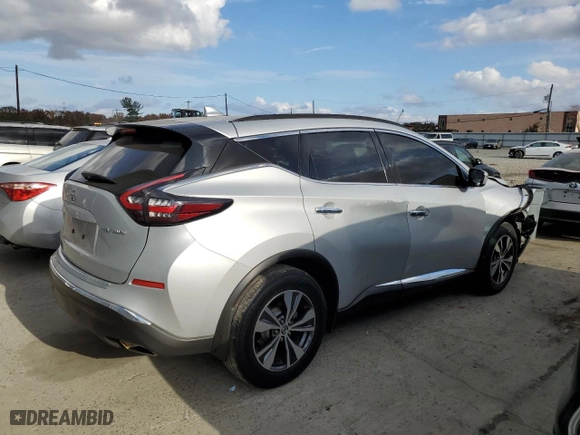 2020 Nissan Murano SV with VIN 5N1AZ2BS0LN161956, listed as a Copart auction lot 78594234 with 95,236 mi miles and Salvage Title. Bid and sale history available at carsss.com. Image 3.