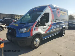 2024 Ford Transit Cargo with VIN 1FTRU8XG0RKA03544, listed as a Copart auction lot 80973924 with 3,415 mi miles and Salvage Title. Bid and sale history available at carsss.com. Image 1.