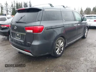 2016 Kia Sedona SX-L with VIN KNDME5C16G6118727, listed as a IAAI auction lot 41835104 with 116,657 mi miles. Bid and sale history available at carsss.com. Image 4.
