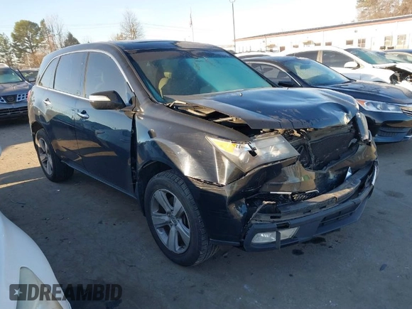 2010 Acura MDX Technology Pkg with VIN 2HNYD2H68AH523947, listed as a IAAI auction lot 41132813 with 185,187 mi miles. Bid and sale history available at carsss.com. Image 1.