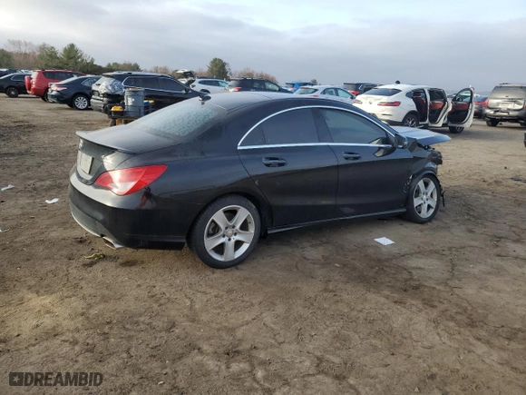2016 Mercedes-Benz CLA with VIN WDDSJ4GB6GN394014, listed as a Copart auction lot 49121805 with NaN miles and Salvage Title. Bid and sale history available at carsss.com. Image 3.