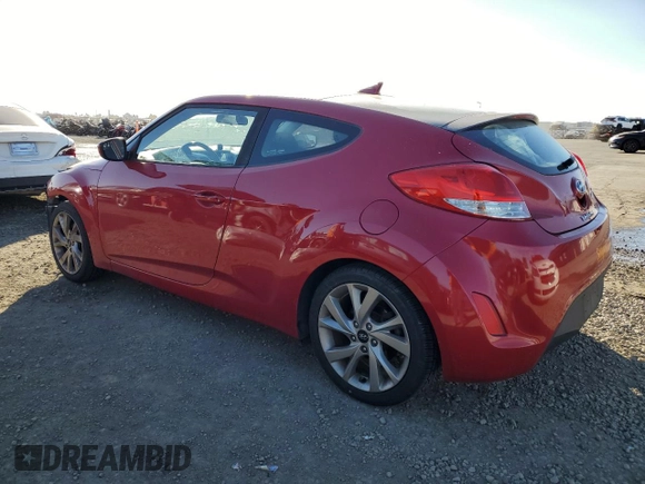 2017 Hyundai Veloster Value Edition with VIN KMHTC6AD8HU318473, listed as a Copart auction lot 83094994 with 126,017 mi miles and Salvage Title. Bid and sale history available at carsss.com. Image 2.